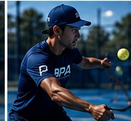 David, founder and head coach of Bayside Pickleball Academy, in match play